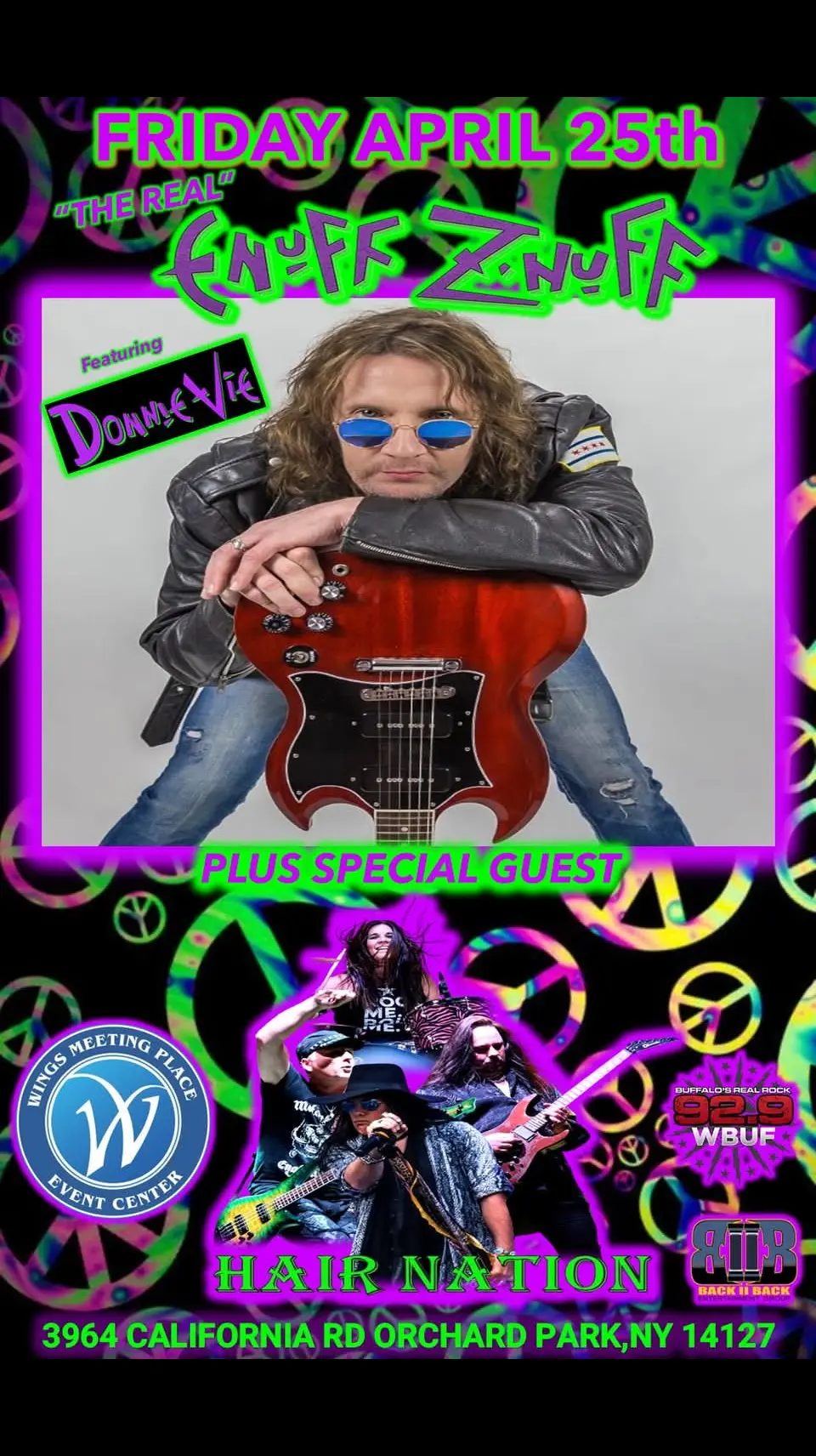 Read more about the article Donnie Vie ENUFF-Z-NUFF PLUS SPECIAL GUEST Hair Nation 