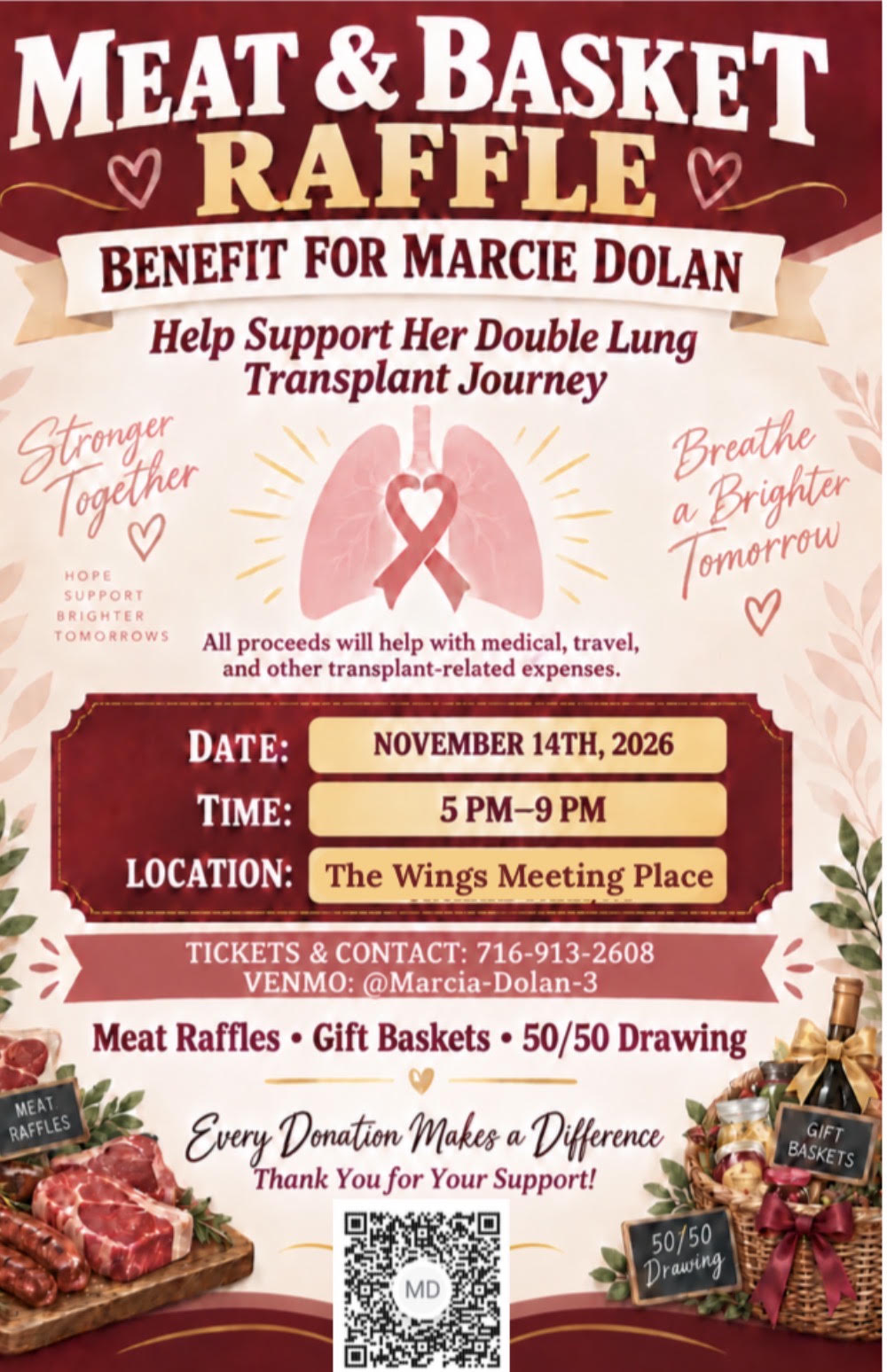 Read more about the article Marcie Dolan Meat & Basket Raffle